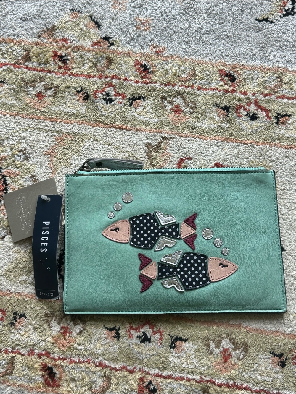Rare Anthropologie Zodiac Pouch - Pisces NWT